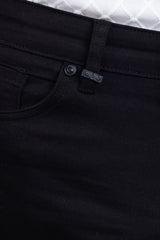 Barabas Men's Skinny Fit Classic Denim Solid Color Jeans 1700 Black