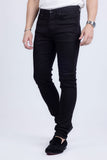Barabas Men's Skinny Fit Classic Denim Solid Color Jeans 1700 Black