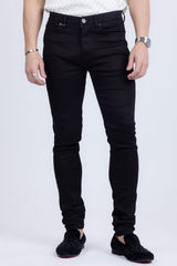 Barabas Men's Skinny Fit Classic Denim Solid Color Jeans 1700 Black
