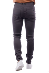 Barabas Men's Skinny Fit Classic Denim Solid Color Jeans 1700 Charcoal