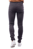 Barabas Men's Skinny Fit Classic Denim Solid Color Jeans 1700 Charcoal