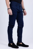 Barabas Men's Skinny Fit Classic Denim Solid Color Jeans 1700 Navy