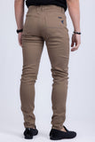 Barabas Men's Skinny Fit Classic Denim Solid Color Jeans 1700 Taupe