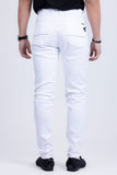 Barabas Men's Skinny Fit Classic Denim Solid Color Jeans 1700 White