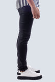 Barabas Men's Wholesale Stretch Slim Lava Pattern Premium Denim Jeans 1750 Black