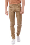 Barabas Men's Wholesale Stretch Slim Lava Pattern Premium Denim Jeans 1750 Tan