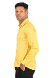 Barabas Wholesale Men's Paisley Long Sleeve Button Down Shirt 2B320 Yellow