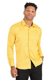 Barabas Wholesale Men's Paisley Long Sleeve Button Down Shirt 2B320 Yellow