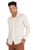 Barabas Wholesale Men's Paisley Long Sleeve Button Down Shirt 2B320 Tan