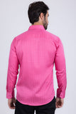 Barabas Wholesale Men's Wood Art Long Sleeve Button Down Shirt 2B321 Rose