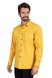 Barabas Wholesale Men's Premium No Stitches Long Sleeves Shirts 2B400 Mustard