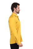 Barabas Wholesale Men's Premium No Stitches Long Sleeves Shirts 2B400 Mustard