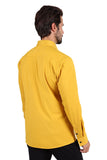 Barabas Wholesale Men's Premium No Stitches Long Sleeves Shirts 2B400 Mustard