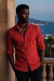 Barabas Wholesale Men's Premium No Stitches Long Sleeves Shirts 2B400 Red