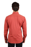Barabas Wholesale Men's Premium No Stitches Long Sleeves Shirts 2B400 Rust