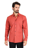 Barabas Wholesale Men's Premium No Stitches Long Sleeves Shirts 2B400 Rust