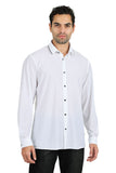 Barabas Wholesale Men's Premium Solid No Stitches Long Sleeves Shirts 2B403 White
