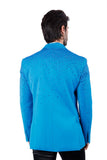 Barabas Wholesale Men's Rhinestone Matte Color Notch Lapel Casual Blazer 2BLR6 Turquoise 