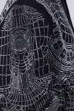 BARABAS Men's Geometric Rhinestone Luxury Bomber Biker Jacket 2BP26 Black Silver