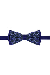 Barabas Wholesale Men's Diamond Sequin Pattern Design Bow Tie 2BW3099 Navy