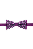 Barabas Wholesale Men's Diamond Sequin Pattern Design Bow Tie 2BW3099 Purple