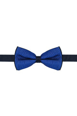 Barabas Wholesale Men's Textured Material Bow Tie 2BW3105 Saphire