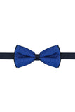 Barabas Wholesale Men's Textured Material Bow Tie 2BW3105 Saphire