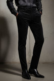 BARABAS Men's Solid With Sparkly Glittery Chino Pants 2CP3106 Black Silver