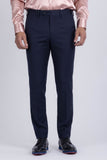 Barabas Men's Matte Solid Color Chino Dress Pants 2CPR6 Navy