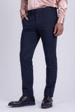 Barabas Men's Matte Solid Color Chino Dress Pants 2CPR6 Blue