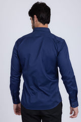 Barabas Wholesale Men's Solid Basic Palin Premium Button Down Dress Shirts 2DPS01 Navy