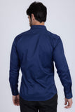 Barabas Wholesale Men's Solid Basic Palin Premium Button Down Dress Shirts 2DPS01 Navy