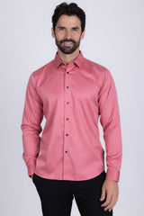 Barabas Wholesale Men's Solid Basic Palin Premium Button Down Dress Shirts 2DPS01 Pink