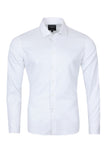 Barabas Wholesale Men's Solid Basic Palin Premium Button Down Dress Shirts 2DPS01 White