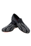 Barabas Wholesale Men's Jewel Rhinestone Geometric Slip On Dress Shoes 2ESH1 Black