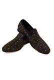 Barabas Wholesale Men's Rhinestone Jewel Pattern Slip On Dress Shoes 2ESH11Black