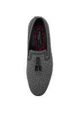 Barabas Wholesale Men's Rhinestone Slip On Luxury Dress Shoes 2ESH3 Grey