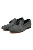 Barabas Wholesale Men's Rhinestone Slip On Luxury Dress Shoes 2ESH3 Grey
