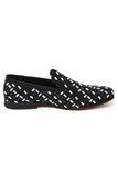 Barabas Wholesale Men's Rectangle Rhinestone Jewel Slip On Dress Shoes 2ESH4 Black