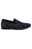 Barabas Wholesale Men's Rhinestone Slip On Dress Loafer Red Sole Shoes 2ESH7
