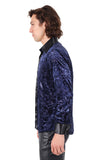 Barabas Wholesale Men's Luxury French Cuff Long Sleeve Button Down Shirt FCS1003 Royal Black