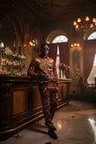 BARABAS Men's Tiger Floral Baroque Design Bamber Jacket 2JBP20