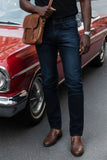 Barabas Men's Premium Dark Wash Blue Denim Straight Jeans 2JE07ST Blue