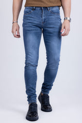 Barabas Men's Light Blue Washed Premium Denim Jeans 2JE08SL