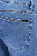 Barabas Men's Premium Light Wash Blue Denim Straight Jeans 2JE08ST