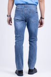 Barabas Men's Premium Light Wash Blue Denim Straight Jeans 2JE08ST