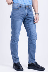 Barabas Men's Premium Light Wash Blue Denim Straight Jeans 2JE08ST