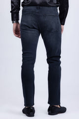 Barabas Men's Premium Dark Wash Blue Denim Straight Jeans 2JE09ST