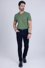 Barabas Men's Straight Fit Premium Dark Blue Denim Jeans 2JE12ST