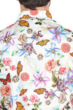 Barabas Wholesale Long Sleeve Butterfly Print Men's Button Down Dress Shirts 2SA03 Multicolor